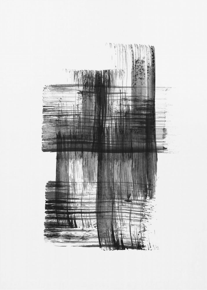 Ink %22black Ink Strokes No.03%22 | Poster