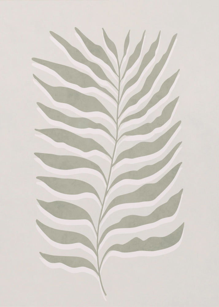 Olive Green Leaf | Poster