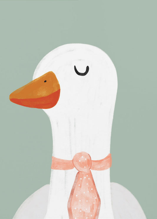 Goose in a Tie | Canvas