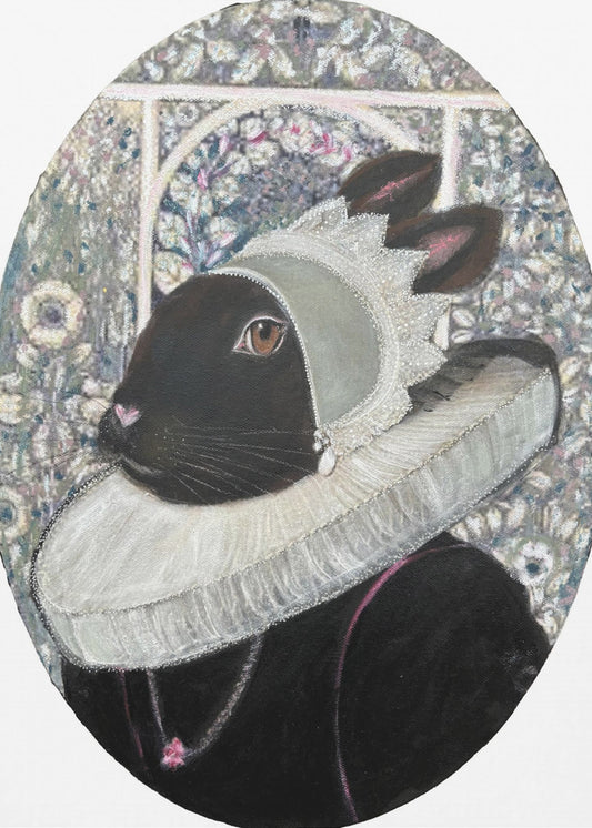 Regal Rabbit Portrait | Canvas