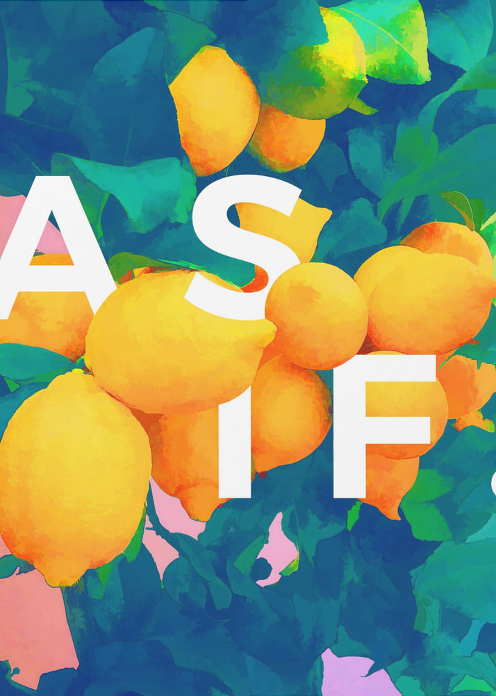 Bright Yellow Lemons | Canvas