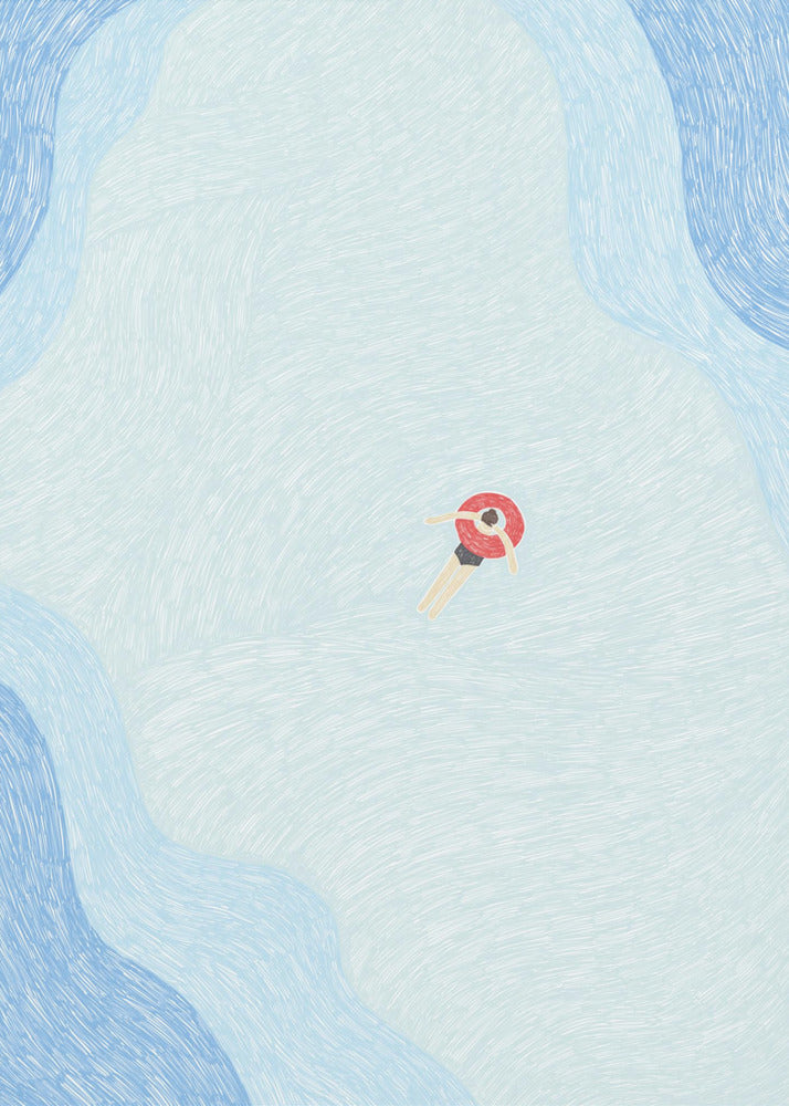 Serene Pool Drift | Canvas