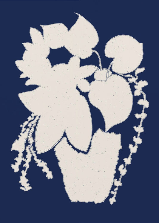 Floral Silhouette of a Plant | Canvas