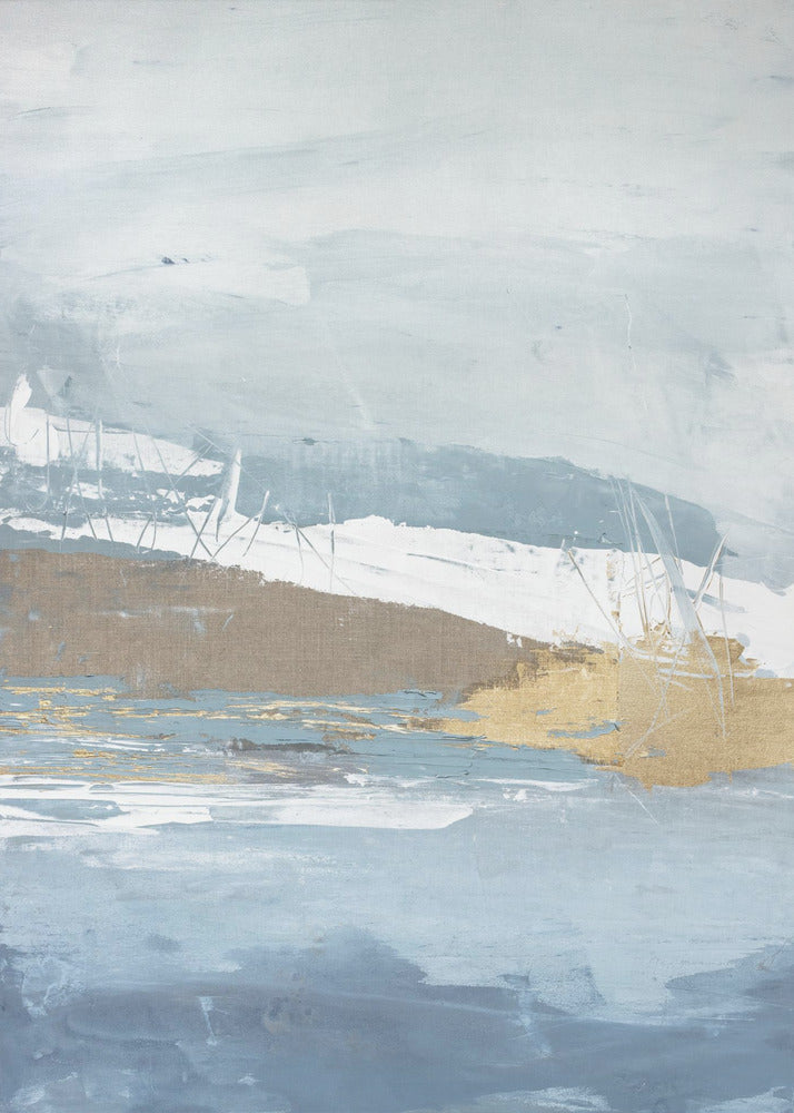 Golden Mist Horizon | Canvas