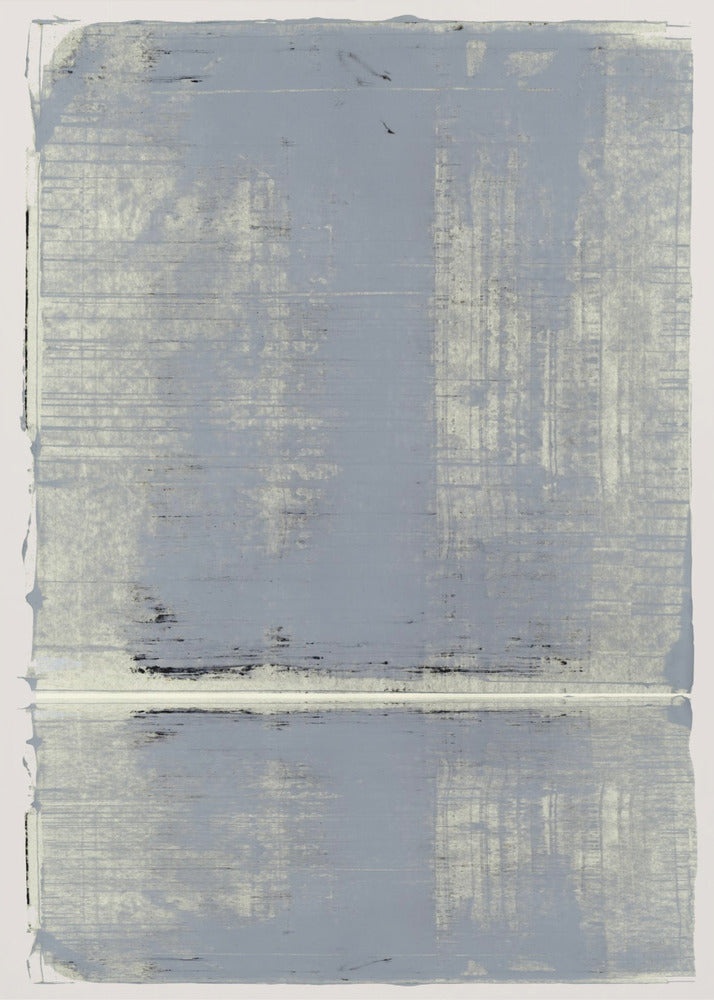 Minimalist Grey Abstract with Horizontal Line | Canvas