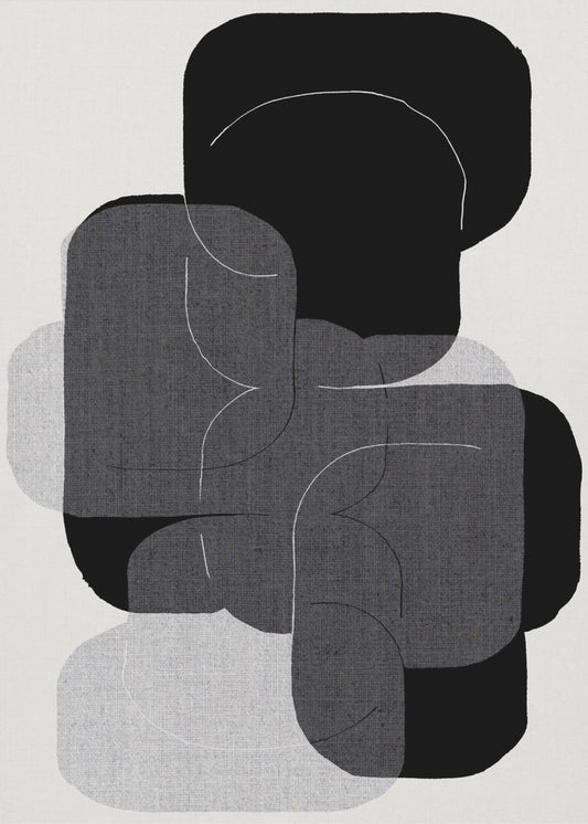 Monochrome Layers | Canvas