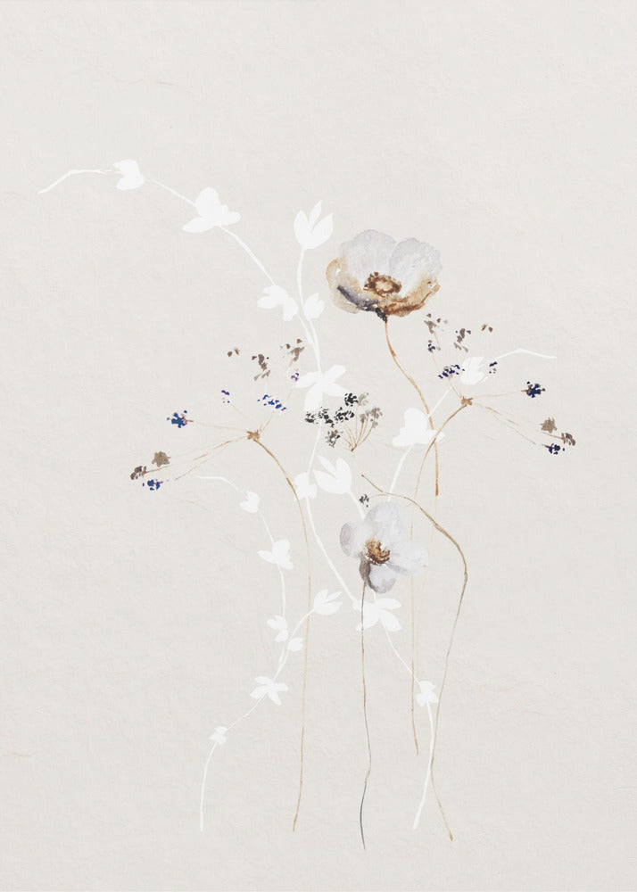 Ethereal Flowers With Subtle Hues | Poster