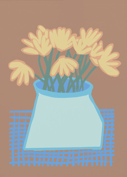 Daisies in vase | Canvas