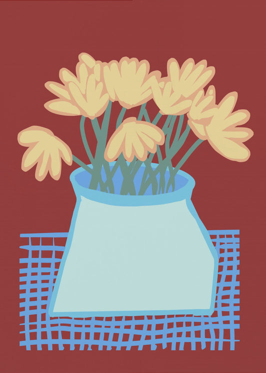 Daisies in vase | Canvas