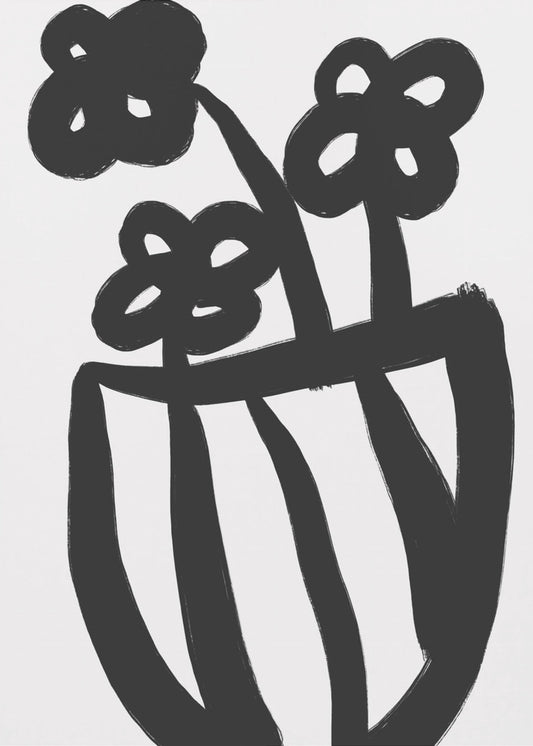 Bold Blossoms in Vase | Canvas