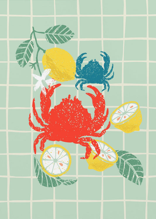 Crab and Citrus Dance | Canvas