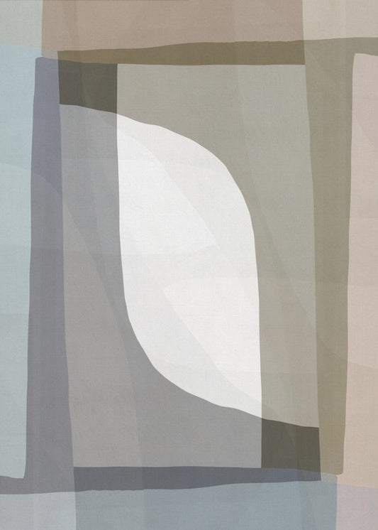 Muted Geometric Flow | Canvas