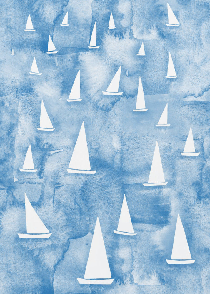 White Sail Boats | Poster