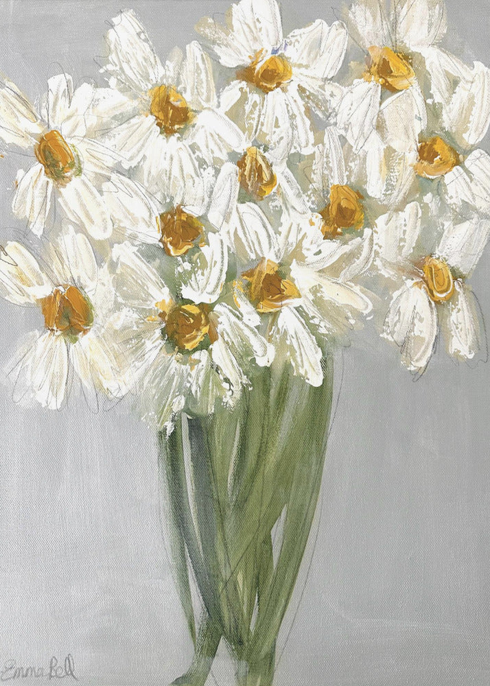 Delicate Bouquet of Daisies | Canvas