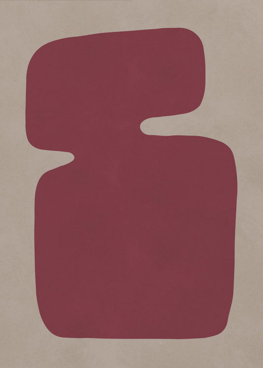 Crimson Silhouette | Canvas