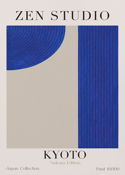 Kyoto Blue Harmony | Canvas