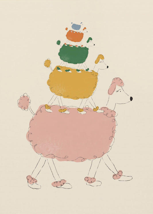 Poodle Pyramid | Poster
