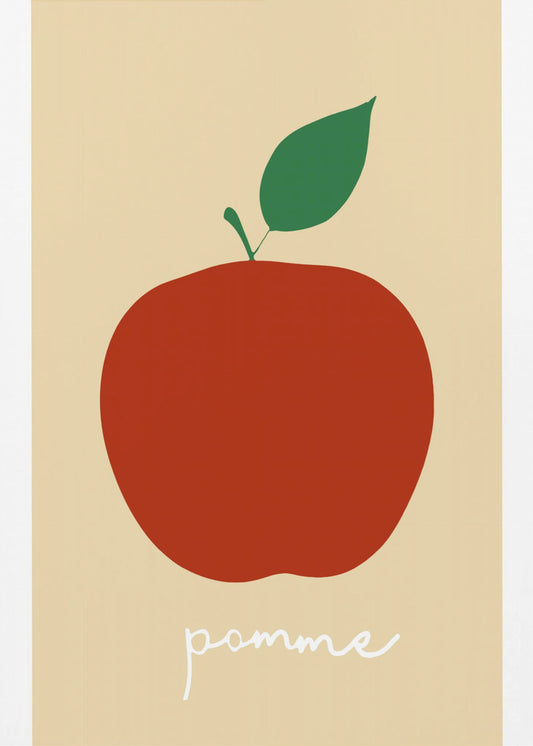 La Pomme (Bright Red) | Poster