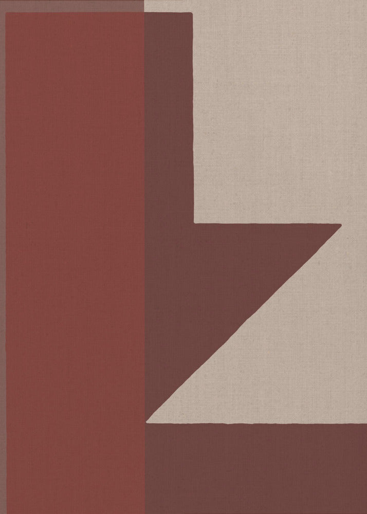 Red Geometric Composition | Canvas