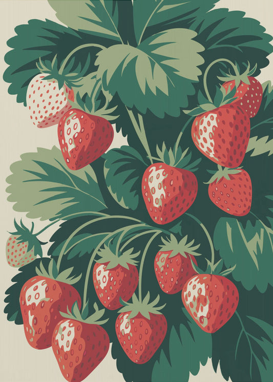 Juicy Strawberry Delight | Canvas