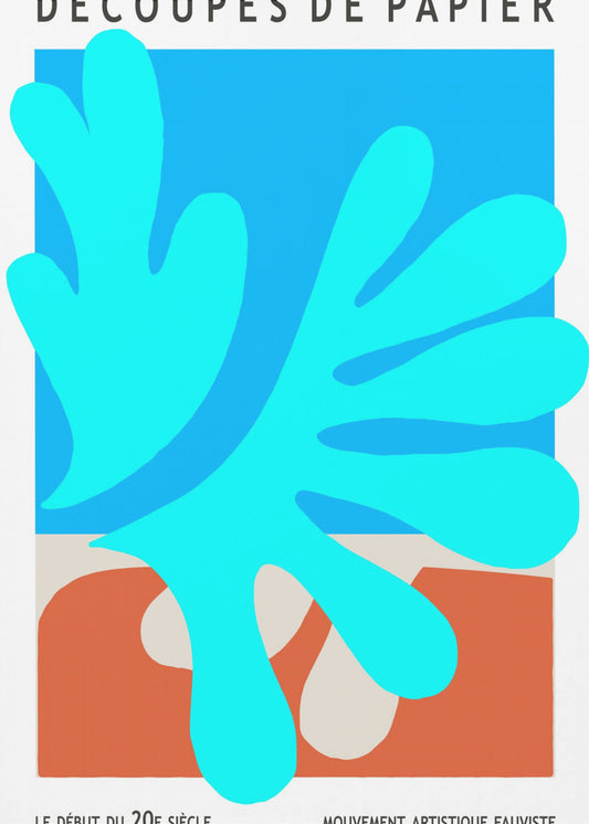 Organic Shapes And Vibrant Blue Hues | Canvas