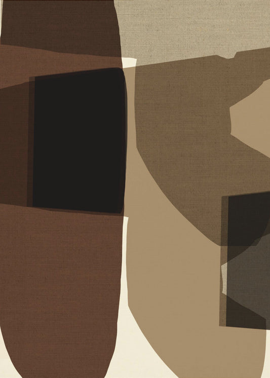 Geometric Shapes And Earthy Tones | Canvas
