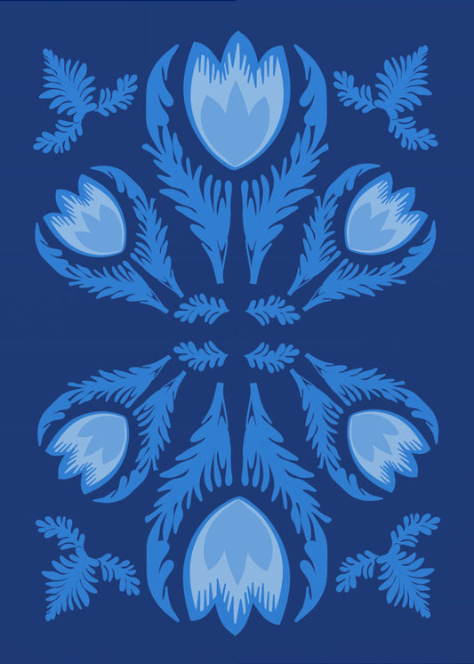 Graphic Florals Lumnious Tulips | Canvas