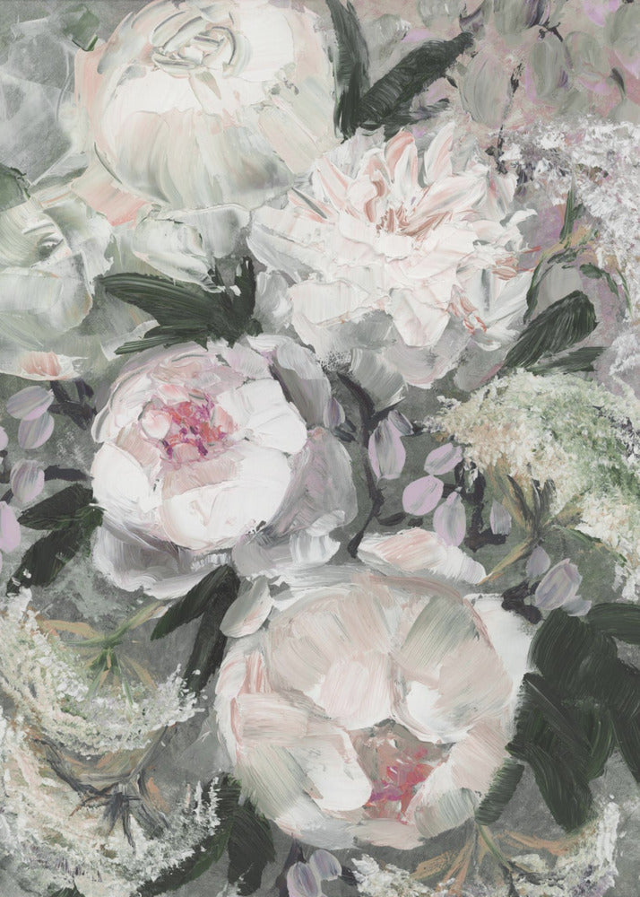 flForal Composition With White And Pink Flowers | Canvas