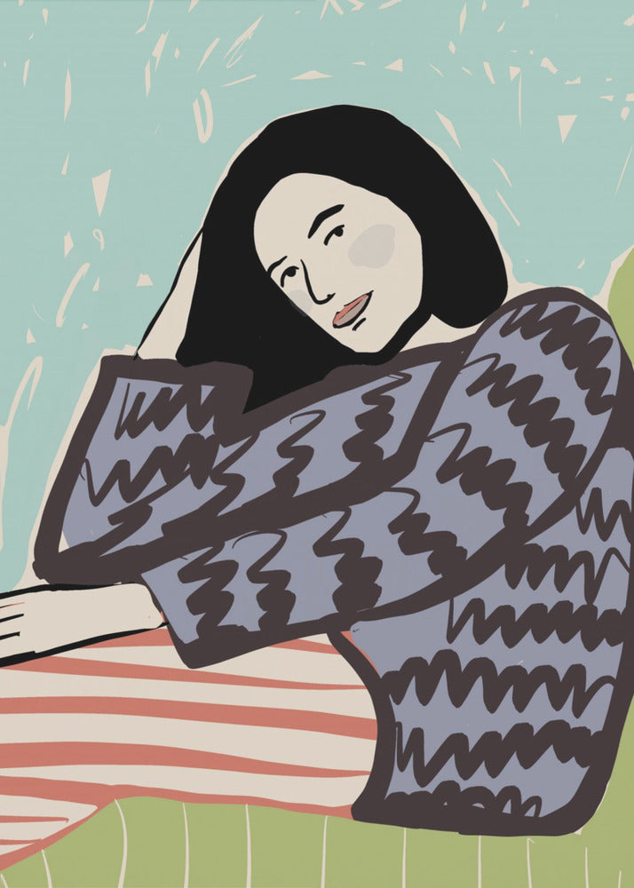 Lady SITTING | Canvas