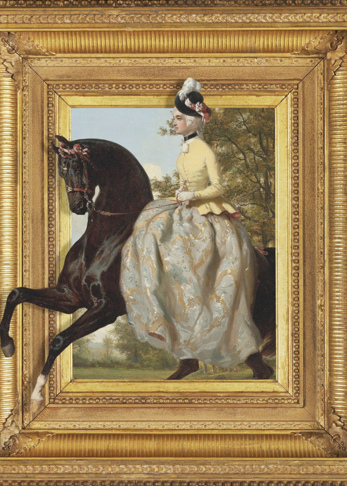 The Lady and Her Horse | Canvas