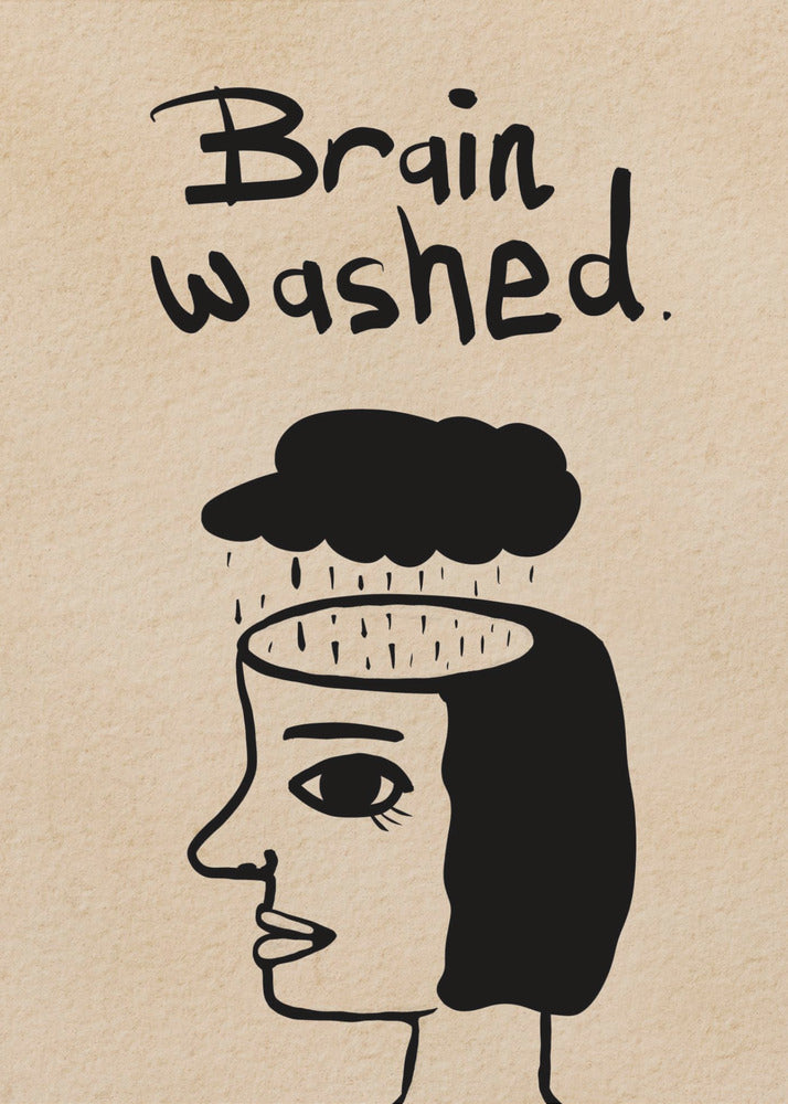 Brain washed, clean thoughts, clean mind. | Canvas