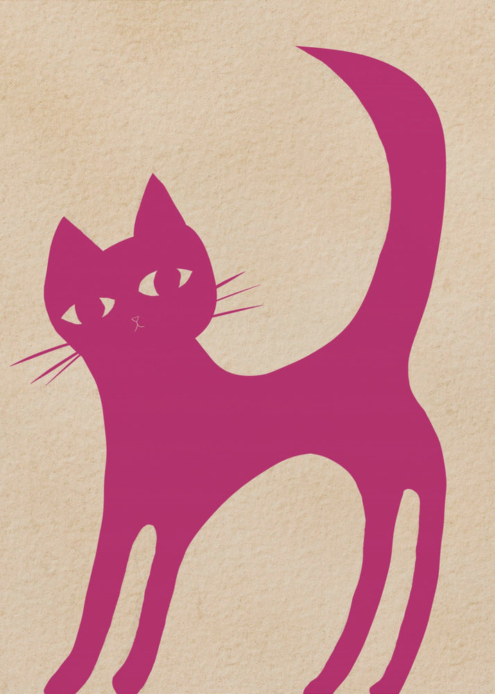 Pink cat | Canvas