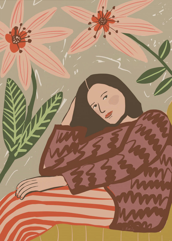 Lady sitting | Canvas