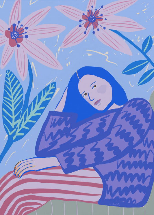 Lady sitting | Canvas