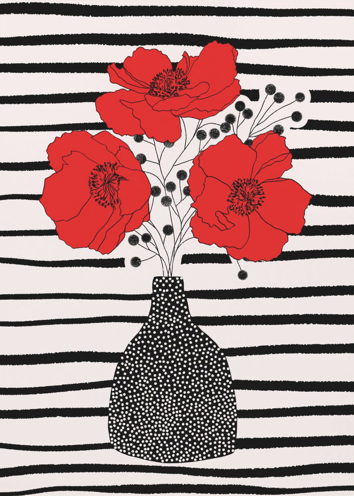 Three Poppies | Canvas