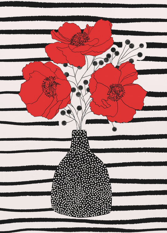 Three Poppies | Canvas