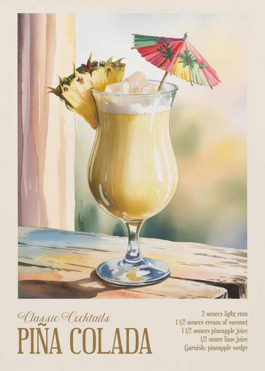Classic Cocktails - Pina Colada | Canvas