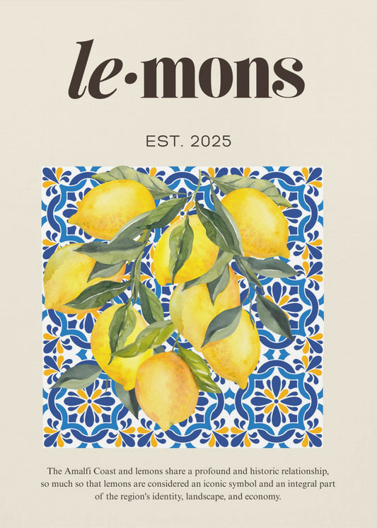 Lemons Beige | Canvas