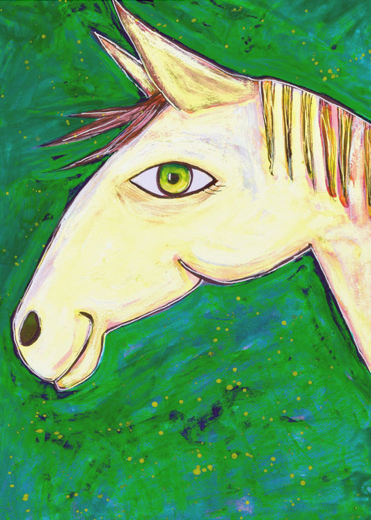 Dreaming of Horses Green | Canvas