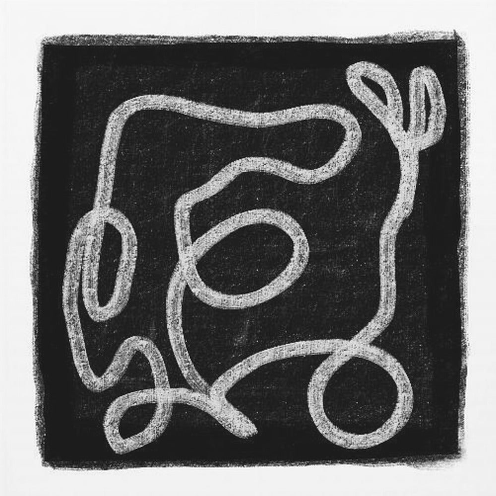 Black Scribble Lines 1 | Canvas