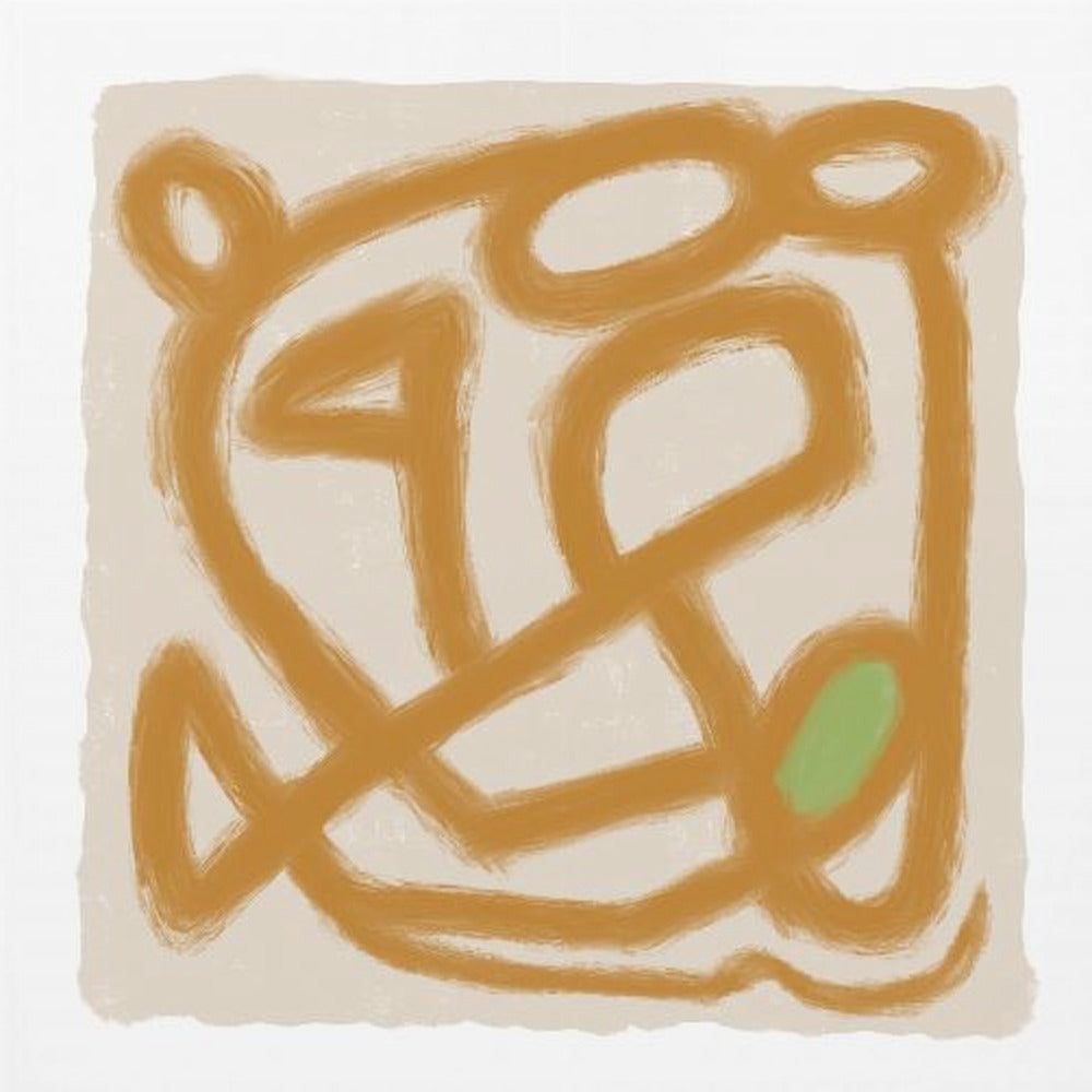 Tan Scribble 3 | Poster