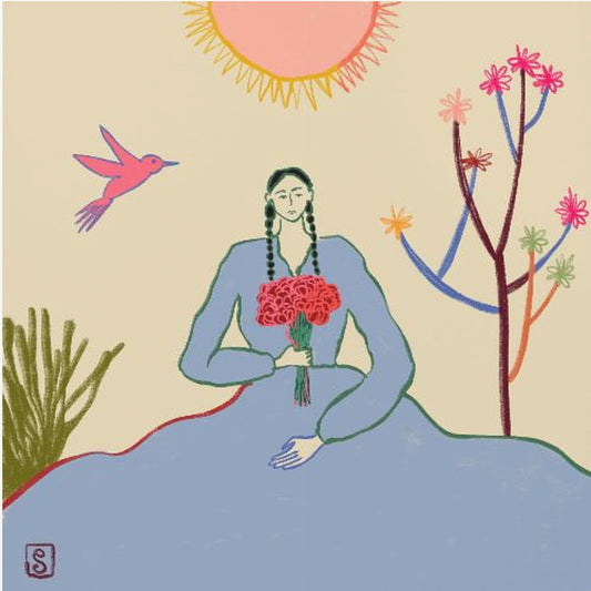 Serene Blossom's Embrace | Canvas