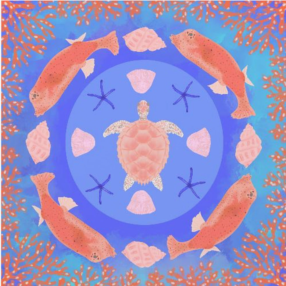 Sea Turtle Mandala | Poster