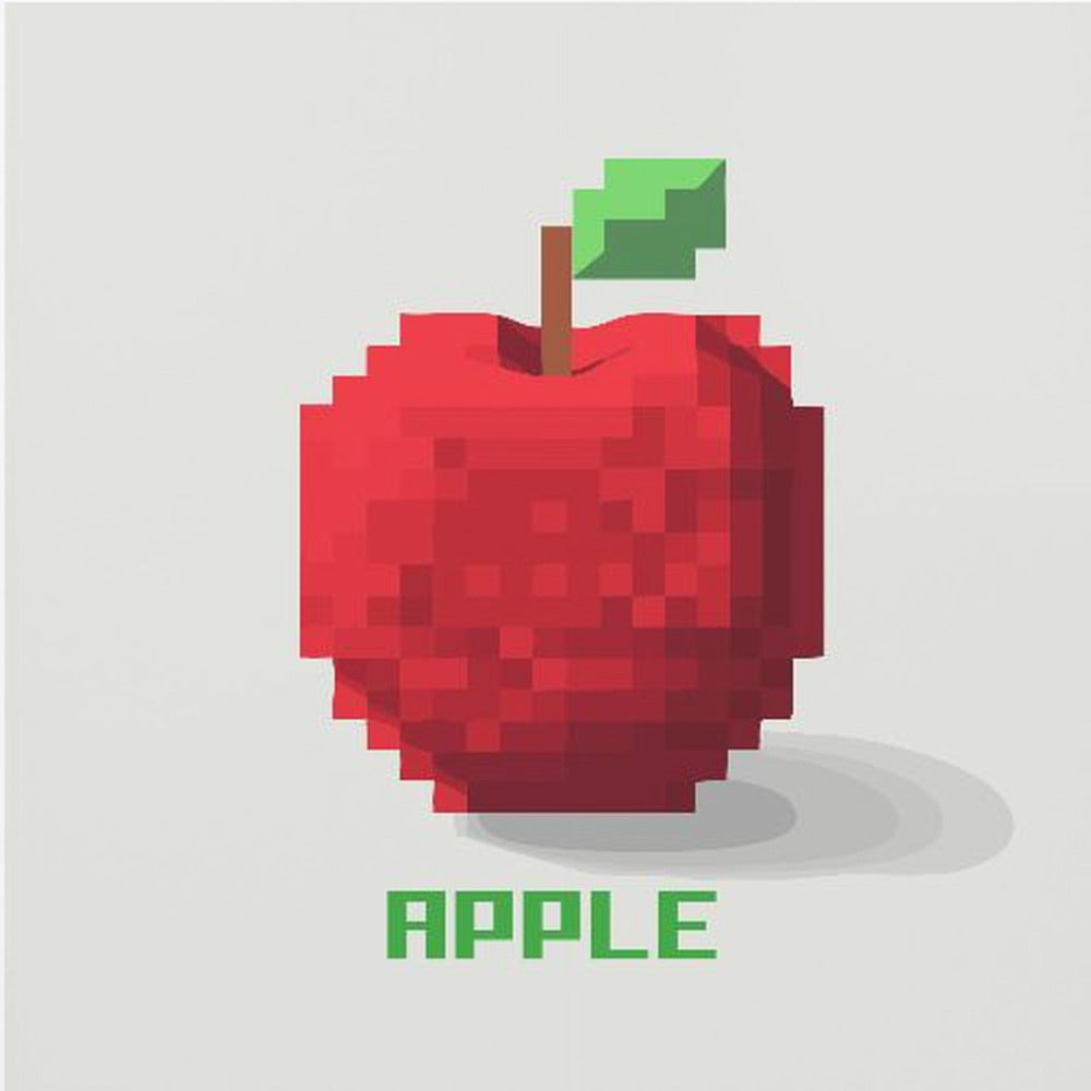 Pixel Fruit Apple | Poster