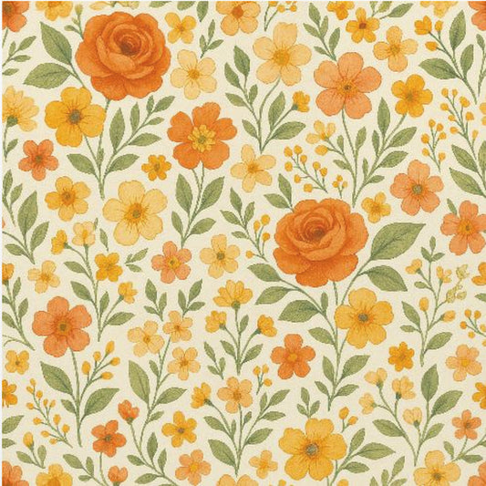 Orange Rose Meadow | Poster