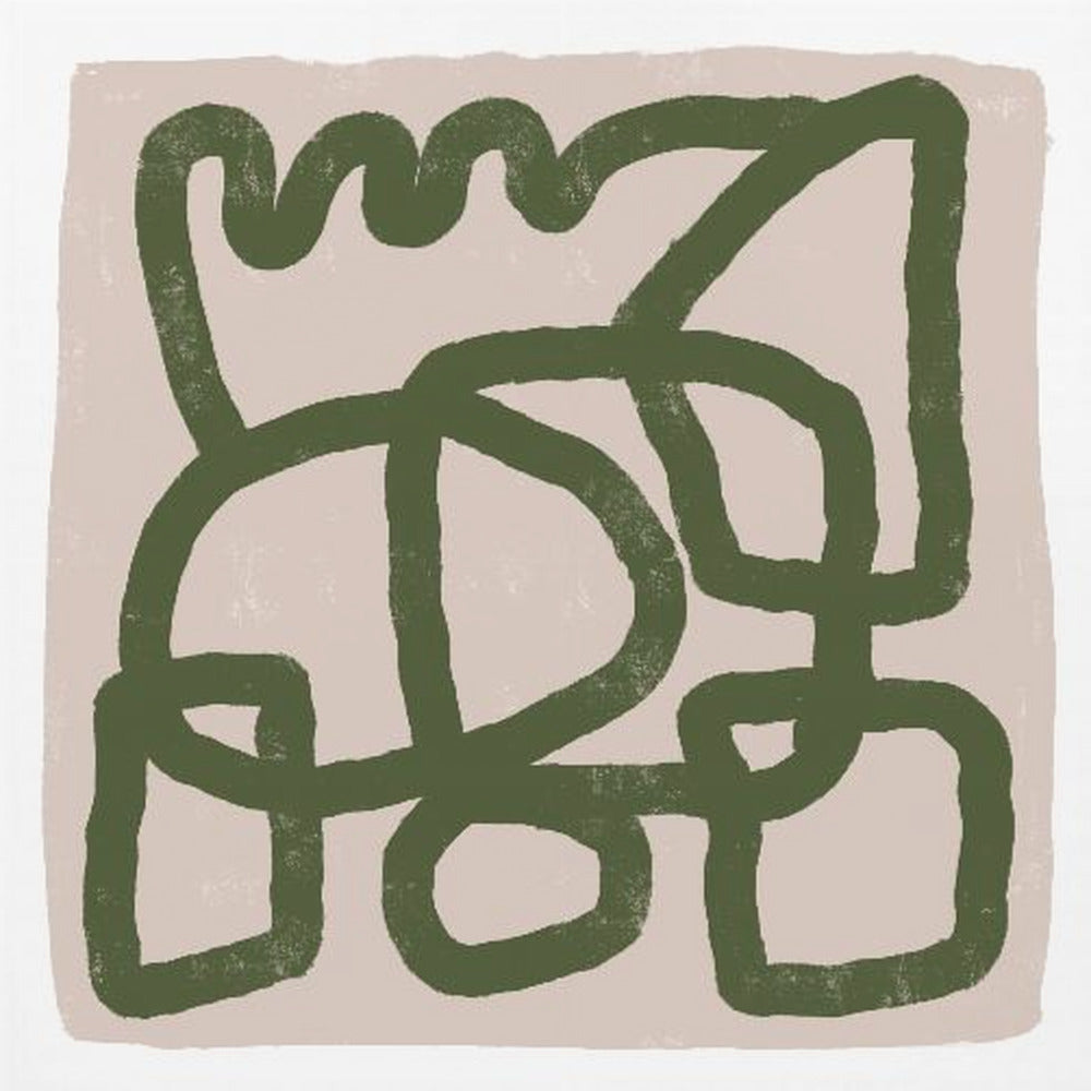 Line drawing green | Poster