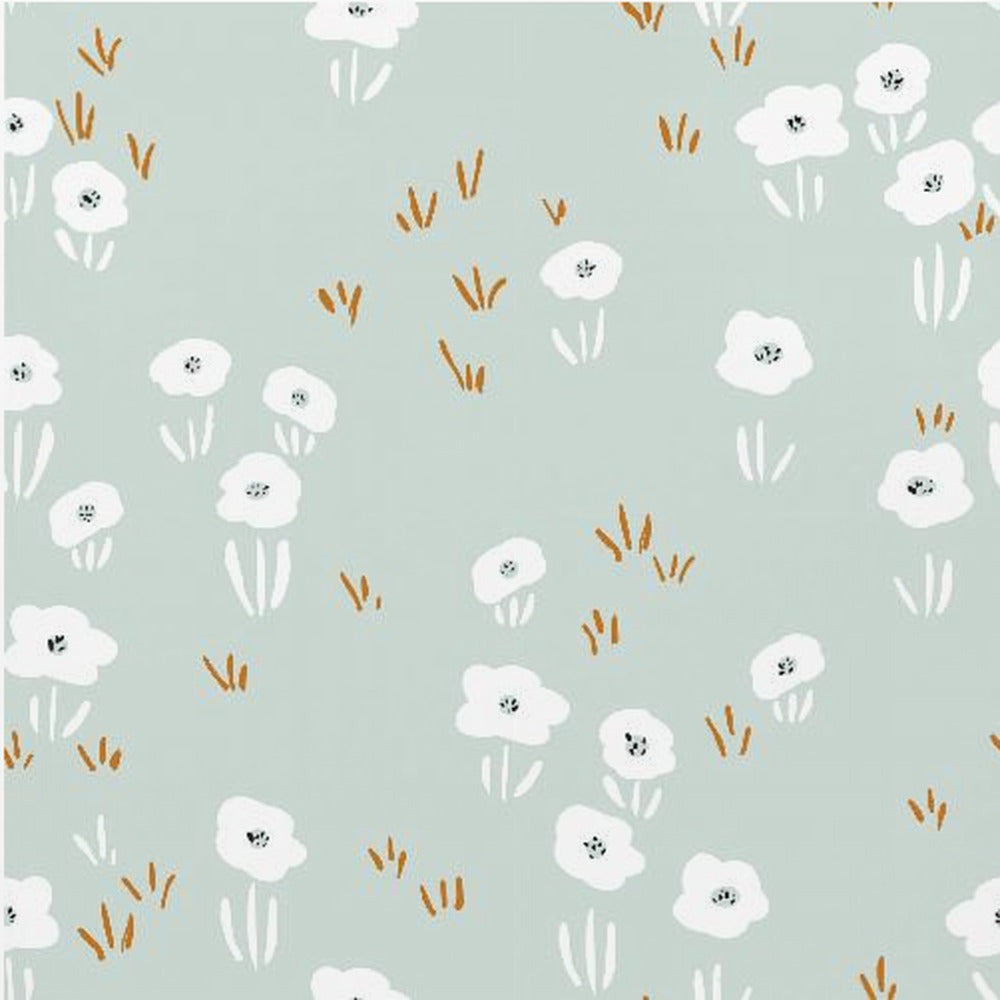 Minimalistic Wildflower Meadow Mint Pattern | Poster