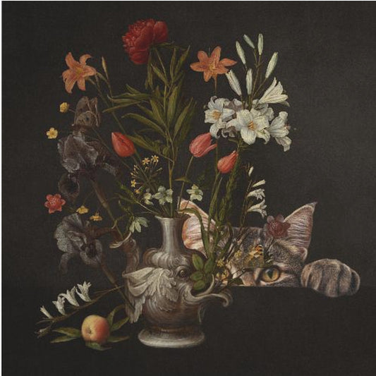 Vintage Vase With Vibrant Flowers | Canvas