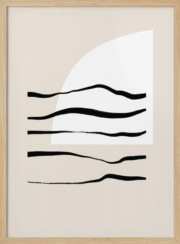 Curved Lines &amp; Light | Poster