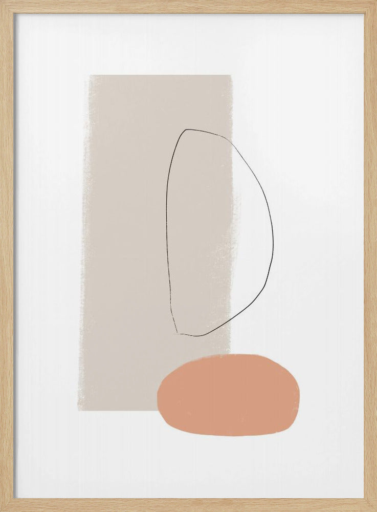 Simple Shapes and Soft Colors | Poster